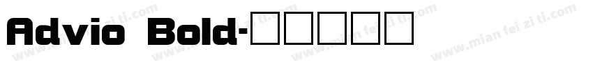 Advio Bold字体转换